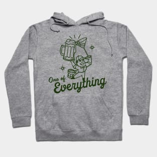 One Of Everything: Cocktail, Beer & Shots. Funny Alcohol Art Hoodie